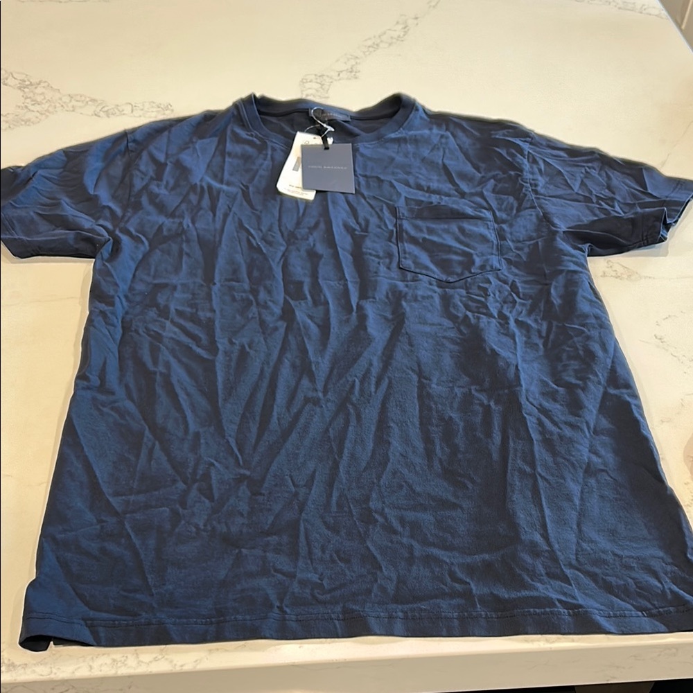 THOM SWEENEY Men's Classic Tee Size XXL In Midnight Navy